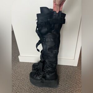 Demonia DAMNED-325 KNEE HIGH BOOTS